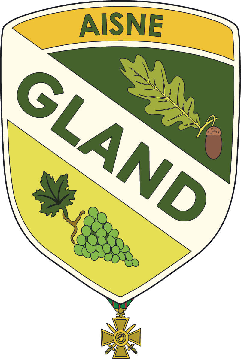 Blason de Gland dans l'Aisne (02400).