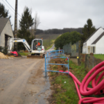 travaux en cours rue de Rome à Gland