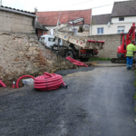 travaux rue du Carrefour à Gland