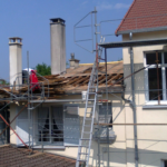 enlèvement des anciens liteaux de toiture