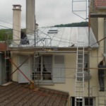 rénovation du toit du bâtiment école