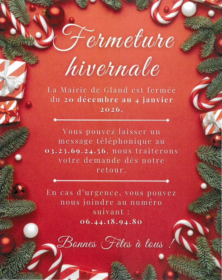 Photo de Fermeture hivernale